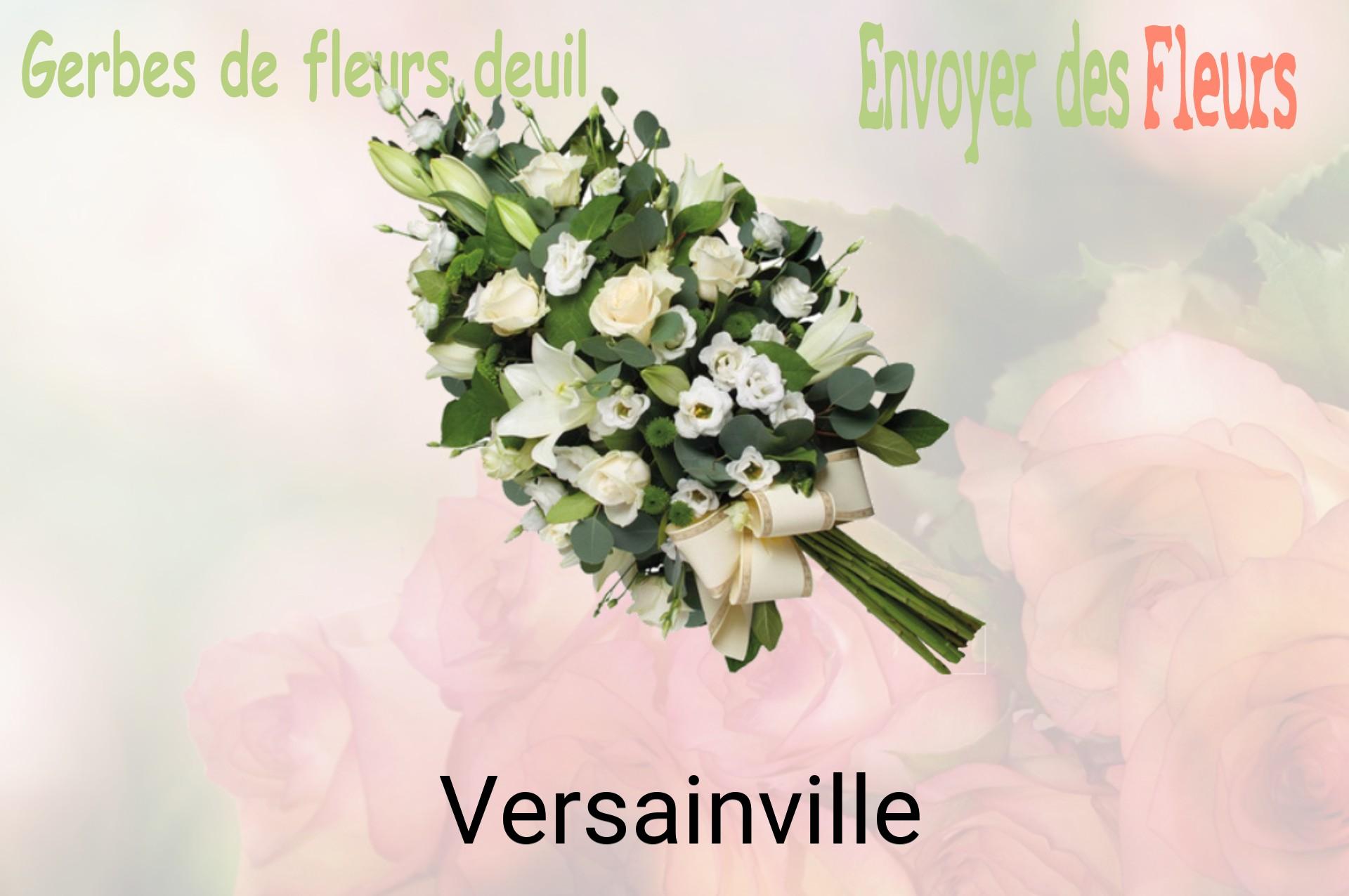 Gerbe de fleurs de deuil livrée à Versainville